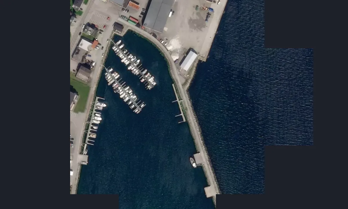 Satelite image of Hareid Småbåtlag