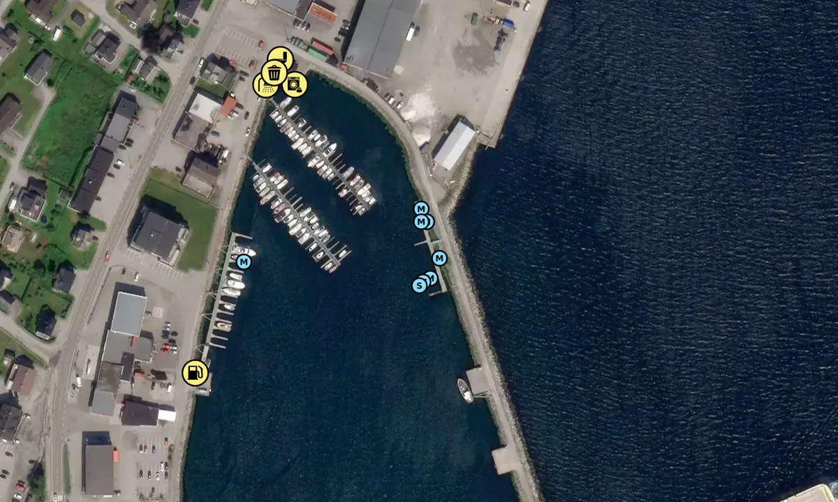 Satelite image of Hareid Småbåtlag