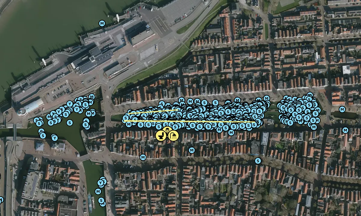 Satelite image of Harlingen - Noorderhaven