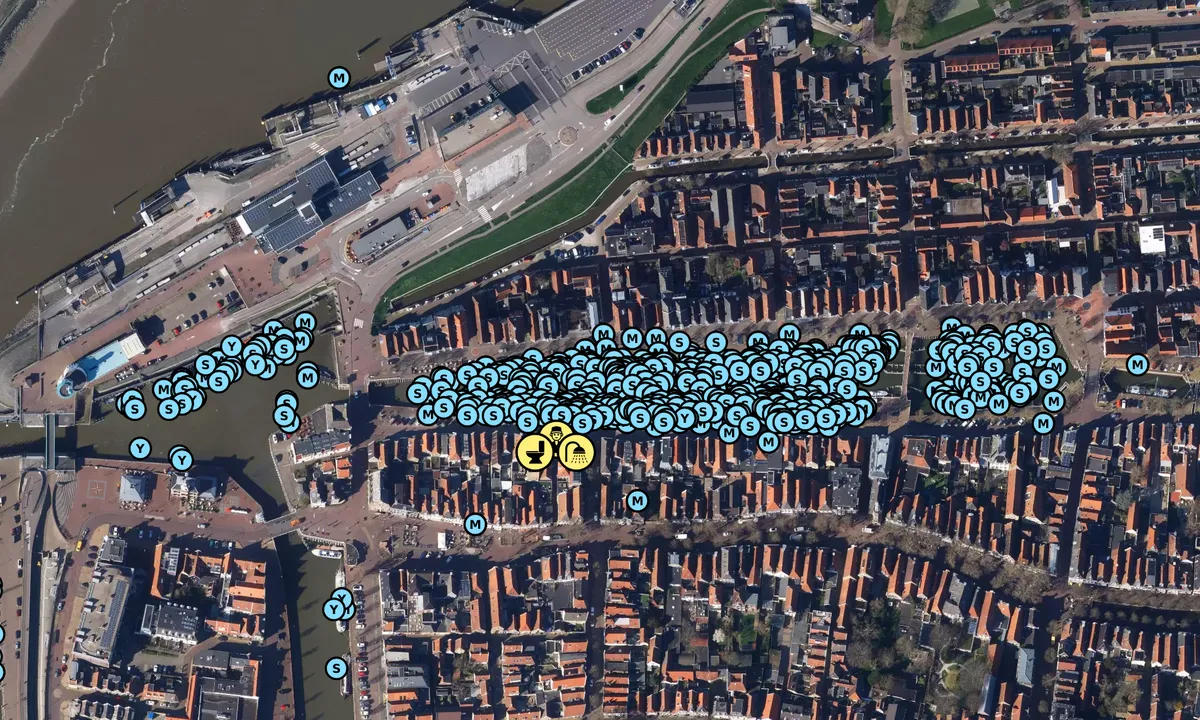 Satelite image of Harlingen - Noorderhaven