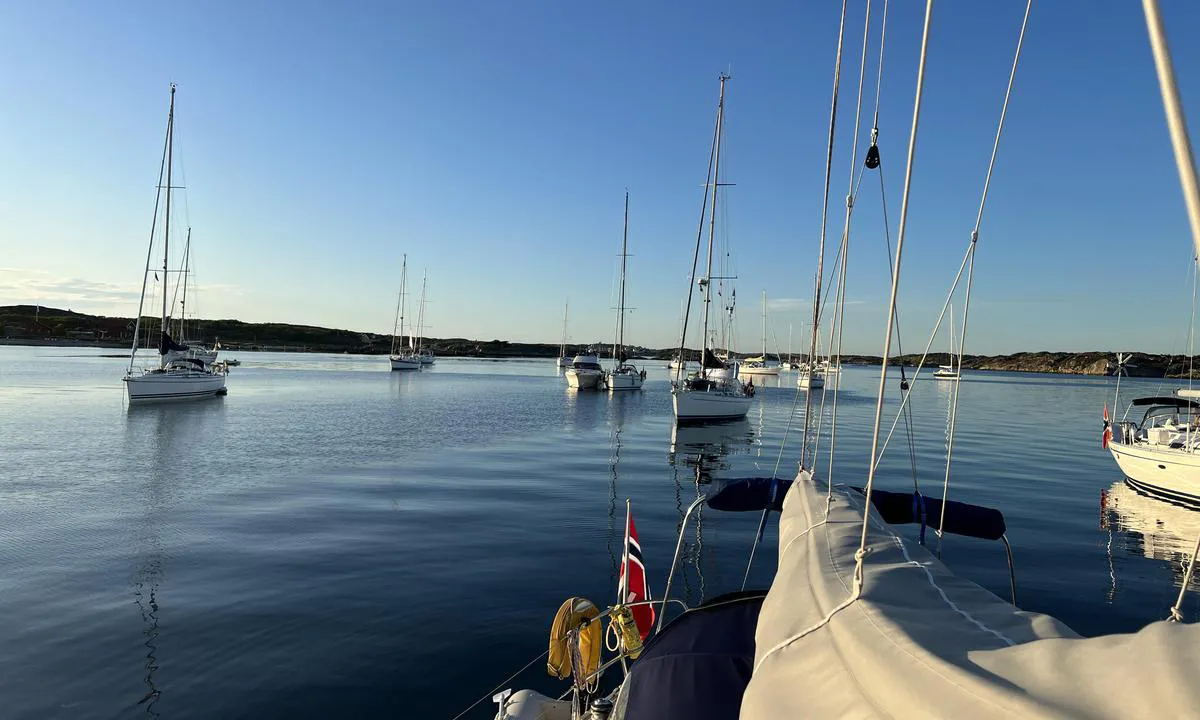 Härmanö - Grindebacken: Flere båter på svai en dag i starten av juli