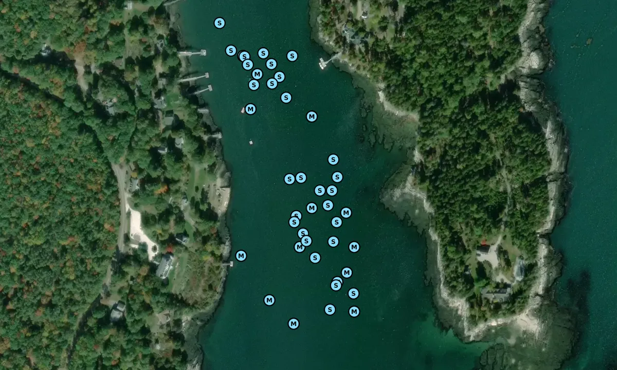 Satelite image of Harmon Harbor