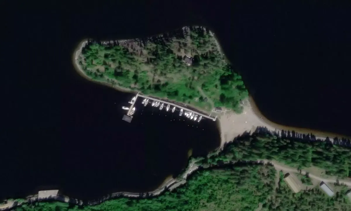 Flyfoto av Härnösand - Lustholmen