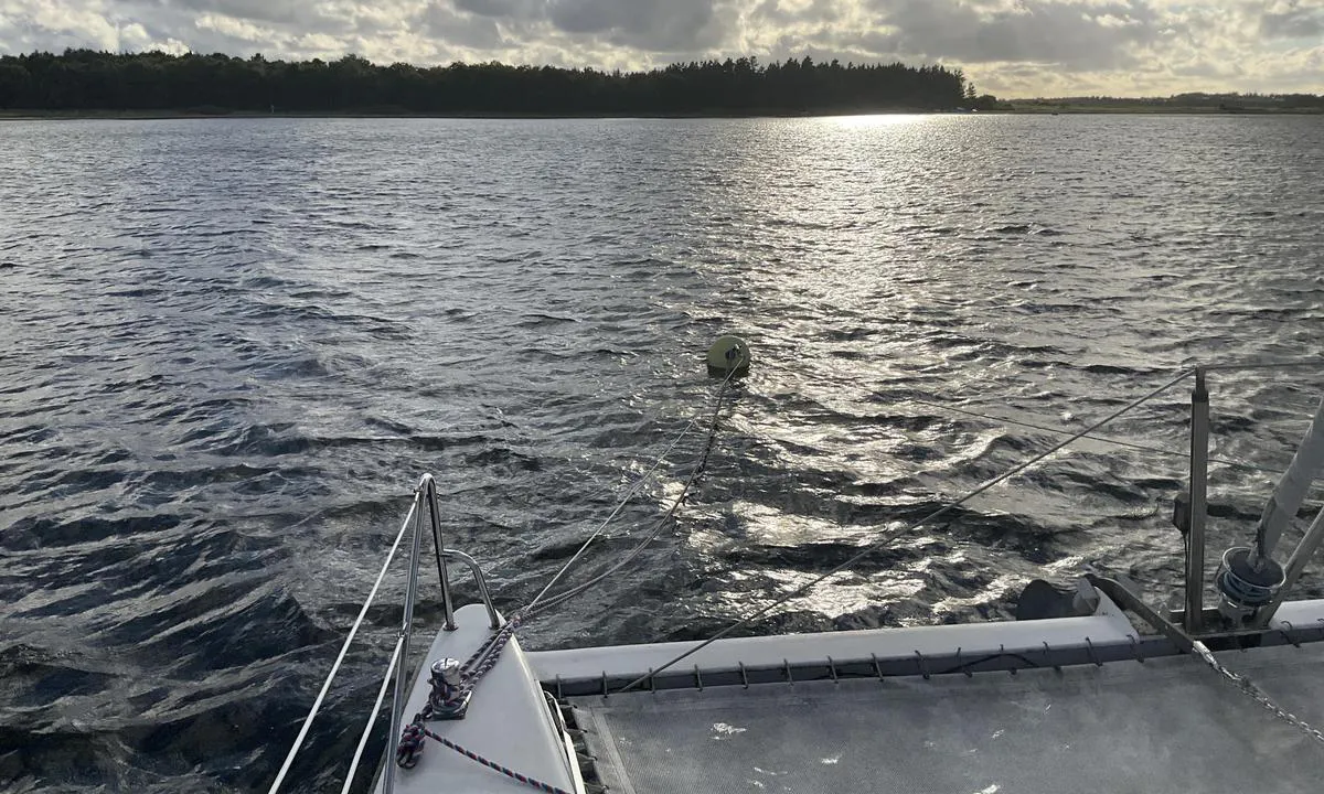 Harre Vig S bouy: {"base": "de", "no": "Om kvelden med vestlig vind ca 4 Bft blikk mot vest mens du ligger ved b\u00f8ya", "se": "P\u00e5 kv\u00e4llen vid v\u00e4stlig vind ca 4 Bft, utsikt v\u00e4sterut liggande vid bojen", "en": "In the evening with W-wind around 4 Bft looking west, lying at the buoy", "da": "Om aftenen ved V-vind ca. 4 Bft udsigt mod V liggende ved b\u00f8jen", "fr": "Le soir avec vent d'W d'environ 4 Bft vue vers W au mouillage \u00e0 la bou\u00e9e", "de": "Abends bei W-Wind ca. 4 Bft Blick nach W an der Boje liegend", "es": "Por la noche con viento del W de aprox. 4 Bft Mirada hacia el W en la boya fondeado", "it": "Di sera con vento da Ovest di circa 4 Bft, visione verso Ovest alla boa ormeggiata", "pt": "\u00c0 noite, com vento W de cerca de 4 Bft, olhando para o W, ancorado na boia", "nl": "\u2019s Avonds bij W-wind ca. 4 Bft zicht naar W liggend aan de boei", "pl": "Wieczorem przy wietrze z zachodu oko\u0142o 4 Bft patrz w stron\u0119 zachodniej na boi le\u017c\u0105c", "uk": "\u0412\u0432\u0435\u0447\u0435\u0440\u0456 \u043f\u0440\u0438 \u0437\u0430\u0445\u0456\u0434\u043d\u043e\u043c\u0443 \u0432\u0456\u0442\u0440\u0456 \u043f\u0440\u0438\u0431\u043b\u0438\u0437\u043d\u043e 4 \u0411\u043e\u0444\u043e\u0440\u0442\u0430, \u043f\u043e\u0433\u043b\u044f\u0434 \u043d\u0430 \u0437\u0430\u0445\u0456\u0434, \u043b\u0435\u0436\u0430\u0447\u0438 \u0431\u0456\u043b\u044f \u0431\u0443\u044f", "ro": "Seara cu v\u00e2nt din vest aproximativ 4 Bft, privire spre vest st\u00e2nd la geamandur\u0103", "tr": "Ak\u015famlar\u0131 yakla\u015f\u0131k 4 Bft bat\u0131 r\u00fczgar\u0131nda, \u015famand\u0131rada W y\u00f6n\u00fcne do\u011fru bak\u0131\u015f", "el": "\u03a4\u03bf \u03b2\u03c1\u03ac\u03b4\u03c5 \u03bc\u03b5 \u03ac\u03bd\u03b5\u03bc\u03bf \u03b1\u03c0\u03cc \u0394-\u0394 \u03c0\u03b5\u03c1\u03af\u03c0\u03bf\u03c5 4 \u039c\u03c0\u03bf\u03c6\u03cc\u03c1, \u03ba\u03bf\u03b9\u03c4\u03ac\u03b6\u03bf\u03bd\u03c4\u03b1\u03c2 \u03c0\u03c1\u03bf\u03c2 \u0394 \u03b1\u03c0\u03cc \u03c4\u03b7\u03bd \u03c0\u03bb\u03c9\u03c4\u03ae \u03c3\u03b7\u03bc\u03b1\u03b4\u03bf\u03cd\u03c1\u03b1.", "cs": "Ve\u010der p\u0159i Z v\u011btru p\u0159ibli\u017en\u011b 4 Bft pohled na Z vle\u017ee u b\u00f3je", "hu": "Este kb. 4-es Beaufort nyugati sz\u00e9l eset\u00e9n nyugat fel\u00e9 n\u00e9zve a b\u00f3j\u00e1n fekve.", "fi": "Illalla W-tuulta n. 4 Bft, katse l\u00e4nteen poijulla makuulla", "bg": "\u0412\u0435\u0447\u0435\u0440, \u043f\u0440\u0438 \u0437\u0430\u043f\u0430\u0434\u0435\u043d \u0432\u044f\u0442\u044a\u0440 \u043e\u043a\u043e\u043b\u043e 4 \u0411\u043e\u0444\u043e\u0440\u0442 \u0441\u0435 \u0432\u0438\u0436\u0434\u0430 \u043d\u0430 \u0437\u0430\u043f\u0430\u0434 \u0434\u043e\u043a\u0430\u0442\u043e \u0441\u0442\u0435 \u043d\u0430 \u0431\u0443\u0439.", "sr": "\u0423\u0432\u0435\u0447\u0435 \u043f\u0440\u0438 \u0437\u0430\u043f\u0430\u0434\u043d\u043e\u043c \u0432\u0435\u0442\u0440\u0443 \u043e\u0434 \u043e\u043a\u043e 4 Bft, \u0433\u043b\u0435\u0434\u0430\u0458\u0443\u045b\u0438 \u043a\u0430 \u0437\u0430\u043f\u0430\u0434\u0443 \u0434\u043e\u043a \u043b\u0435\u0436\u0438\u043c \u043d\u0430 \u043f\u043b\u0443\u0442\u0430\u0447\u0438", "et": "\u00d5htul, kui puhub l\u00e4\u00e4ne tuul umbes 4 Bft, vaade l\u00e4\u00e4ne suunas poil olles.", "lv": "Vakaros, pie R v\u0113ja ~4 Bft skatoties uz R, pie bojas gu\u013cot", "lt": "Vakare, esant vakar\u0173 v\u0117jui apie 4 Bft, \u017ei\u016brint \u012f vakarus pl\u016bduriuojant prie pl\u016bduro"}