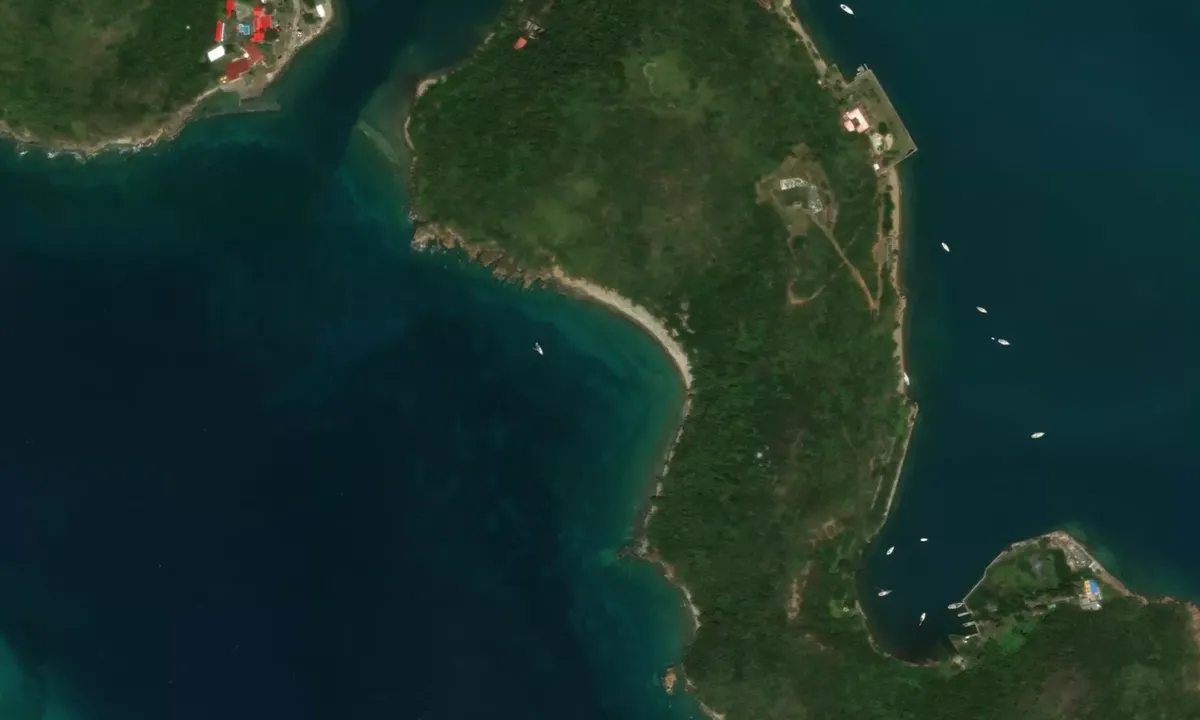 Flyfoto av Hassel Island West