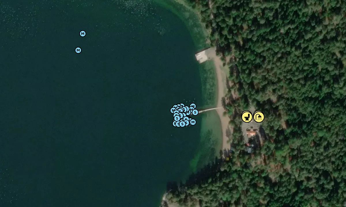 Satelite image of Hasselö Sand