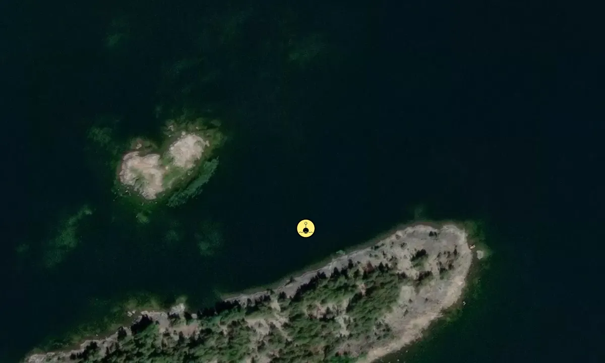 Satelite image of Hästholmen - SXK Vänerkretsen bouy