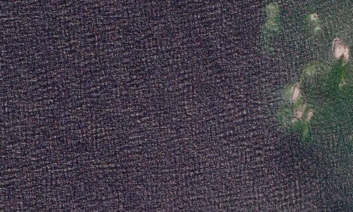 Satelite image of Hästholmens hamn