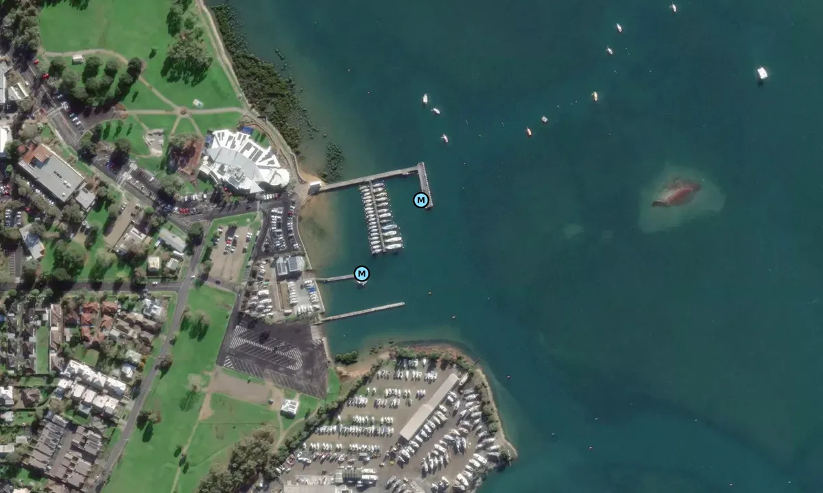 Satelite image of Hastings Yacht Club