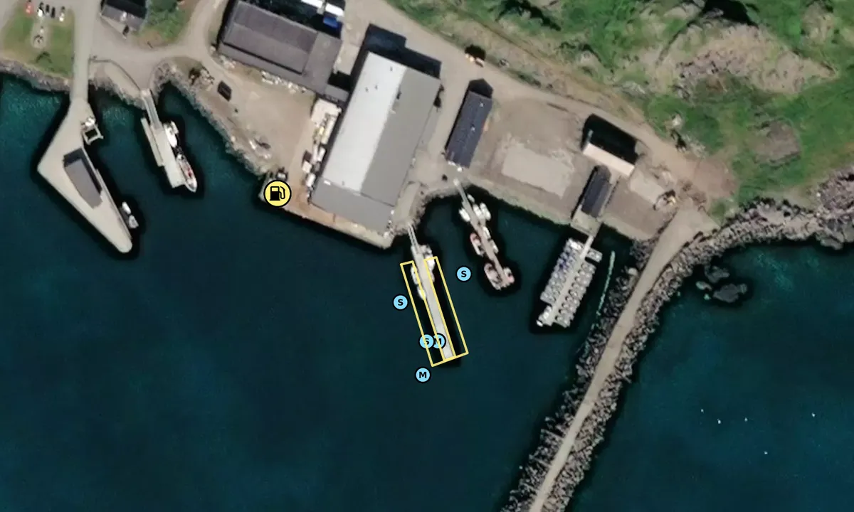 Satelite image of Hasvik Havn