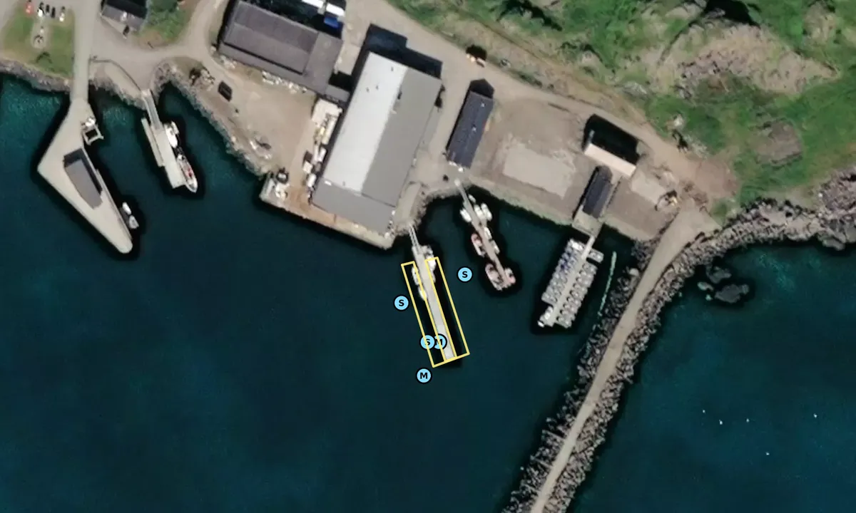 Satelite image of Hasvik Havn