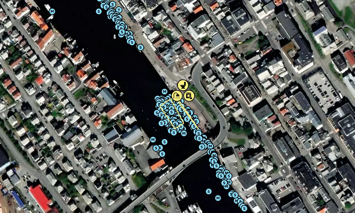 Satelite image of Haugesund - Smedasundet