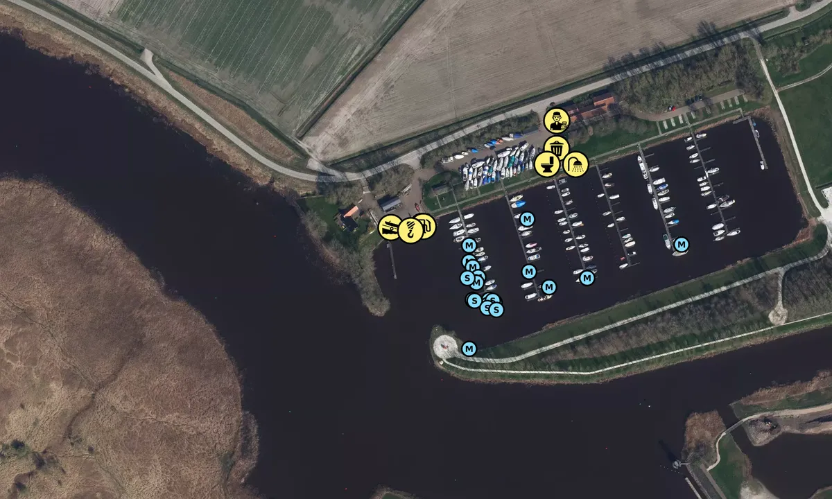 Flyfoto av Haven Hunzegat - Zoutkamp