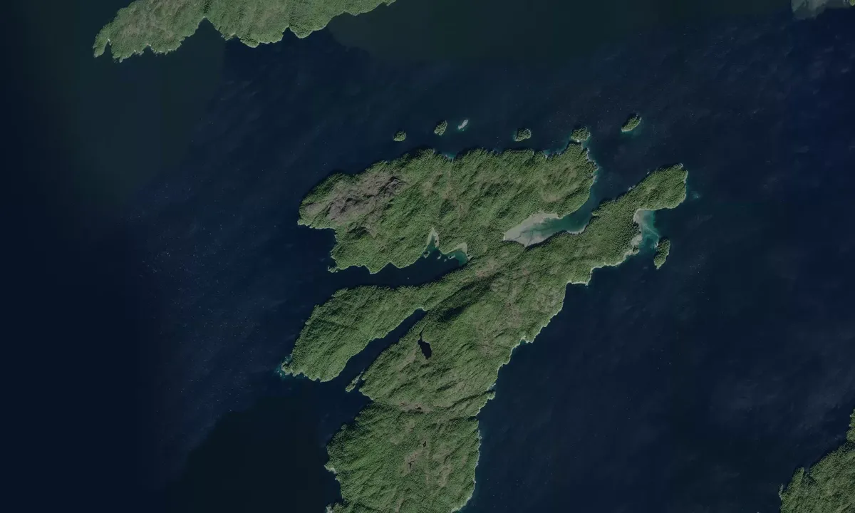 Flyfoto av Hawk Bay