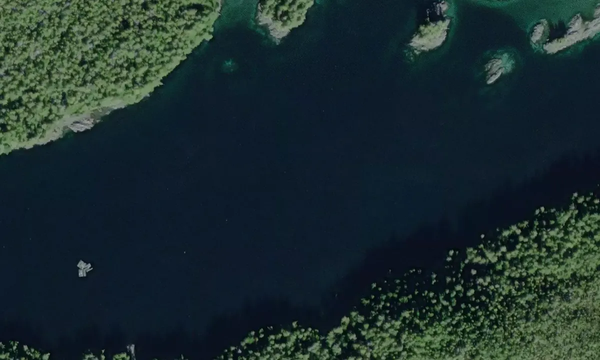 Satelite image of Hawk Bay