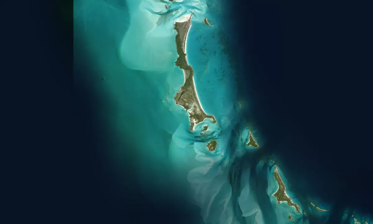 Flyfoto av Hawksbill South Mooring Field (Exuma Cays Land & S