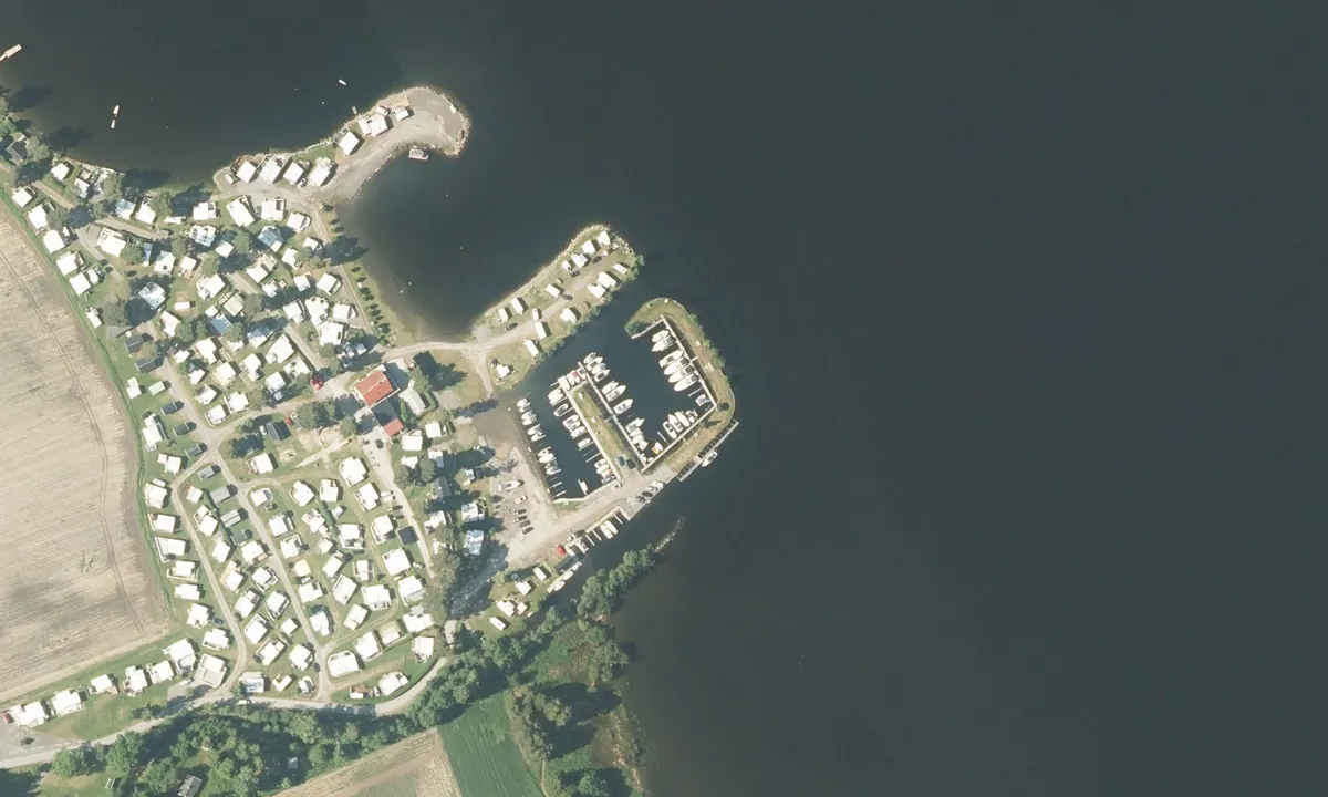 Flyfoto av Hekshus Båtforrening