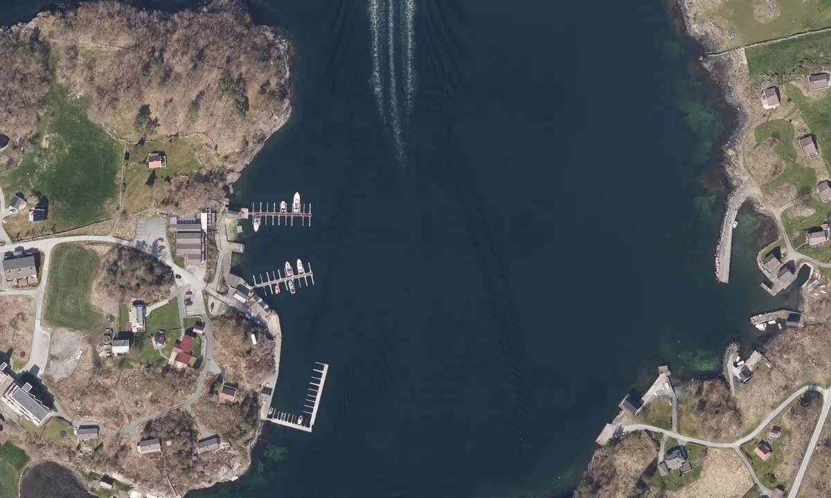 Flyfoto av Helgøysund Marina