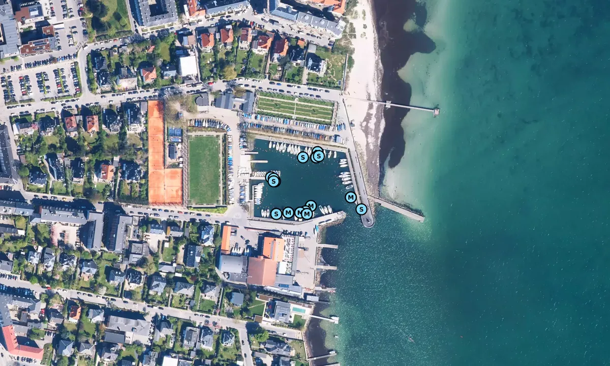 Satelite image of Hellerup Havn