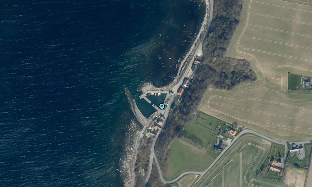 Satelite image of Helligpeder Havn
