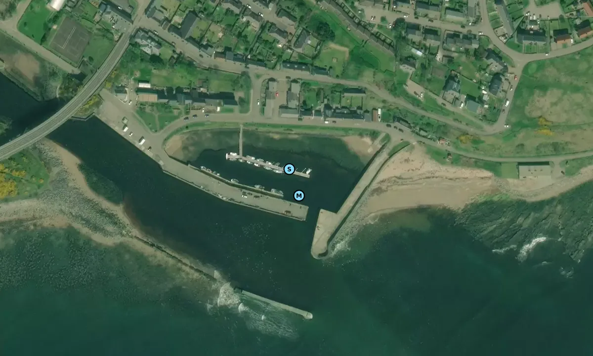 Satelite image of Helmsdale Harbour - Highland