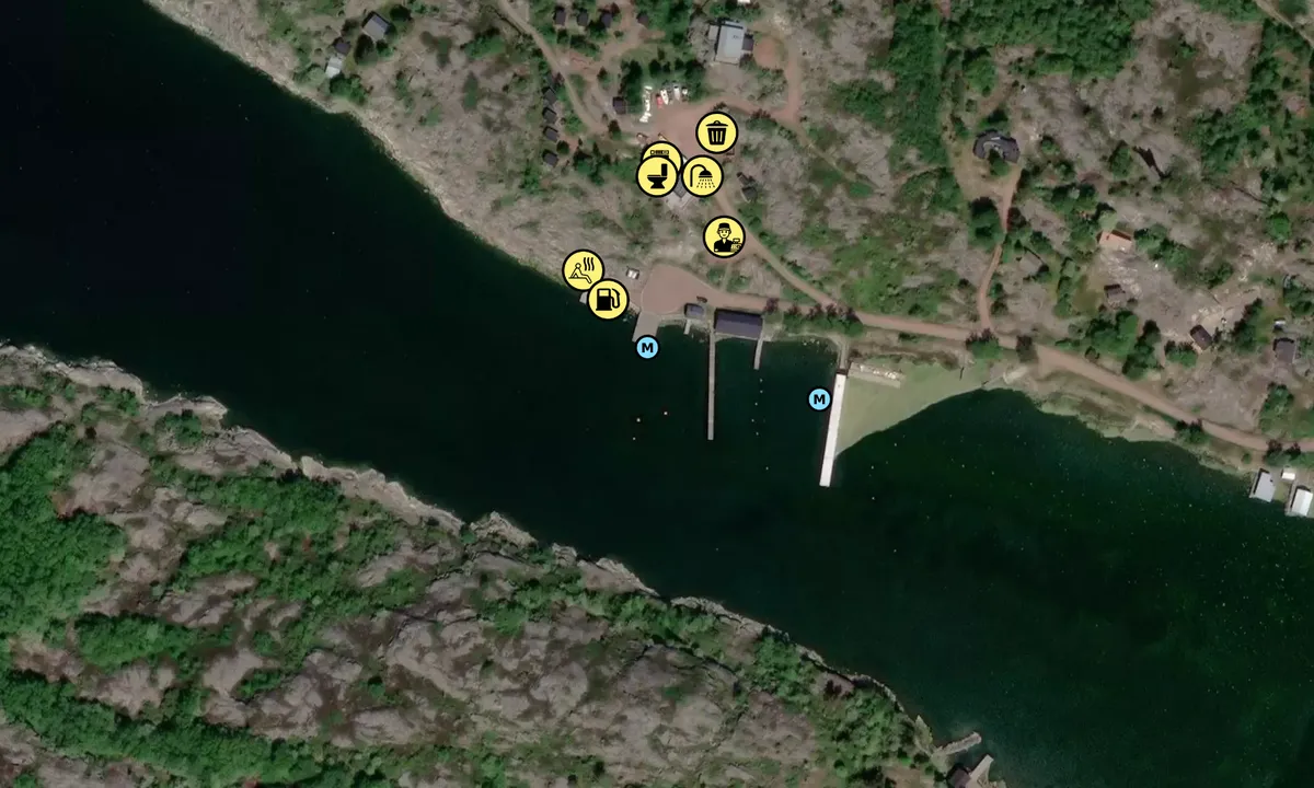 Satelite image of Helsö Havspaviljongen