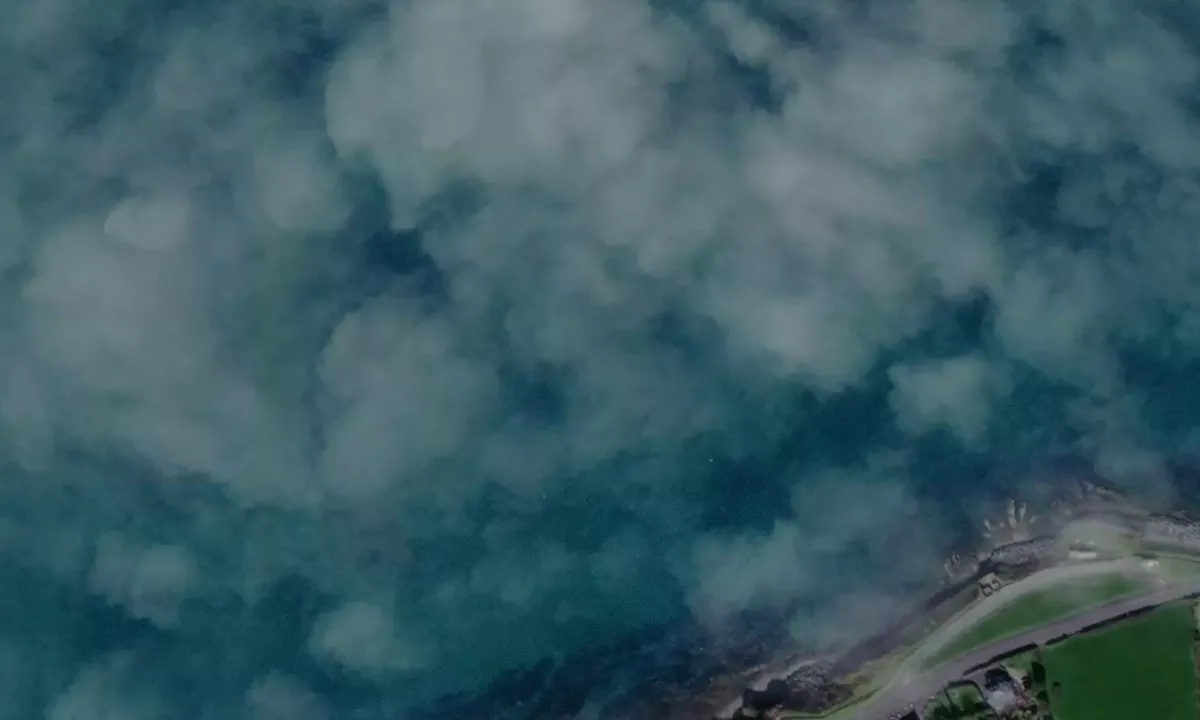 Satelite image of Helvick Bay