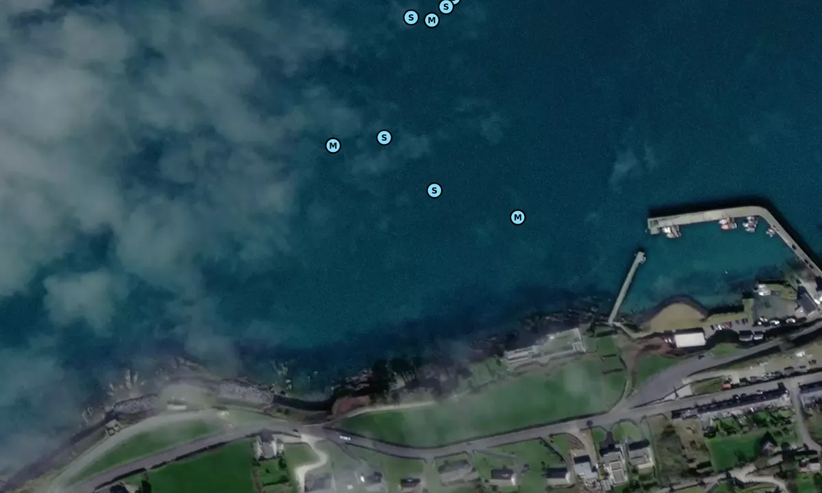 Satelite image of Helvick Harbour