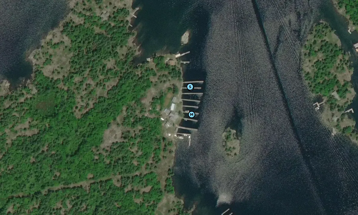 Satelite image of Henry's Fish Restaurant and Marina