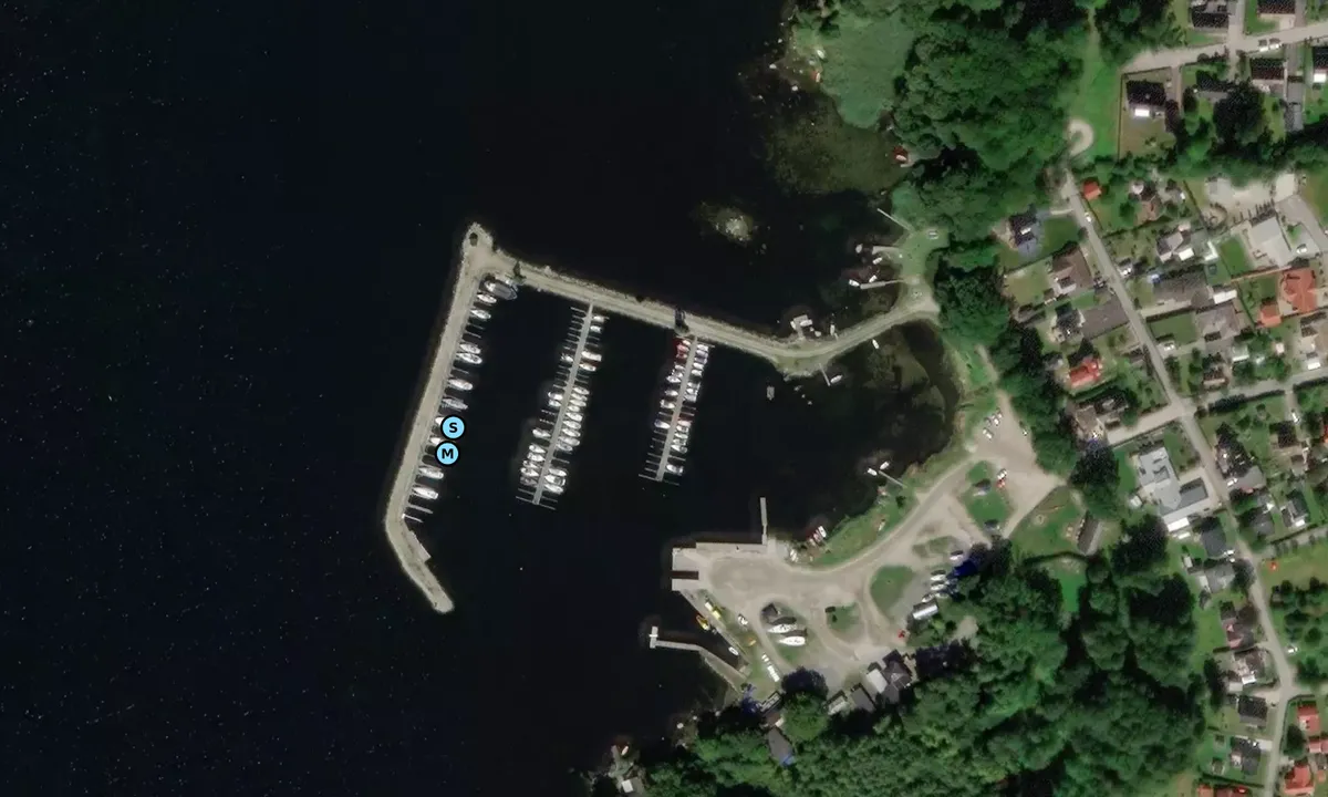 Satelite image of Hermans Heja Gästhamn