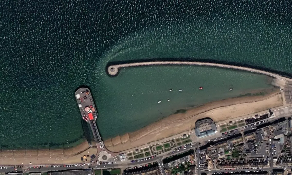Satelite image of Herne bay