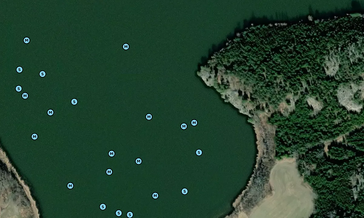Satelite image of Herrestaviken
