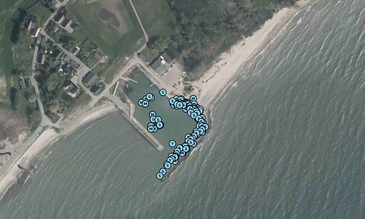 Satelite image of Hesnæs Havn