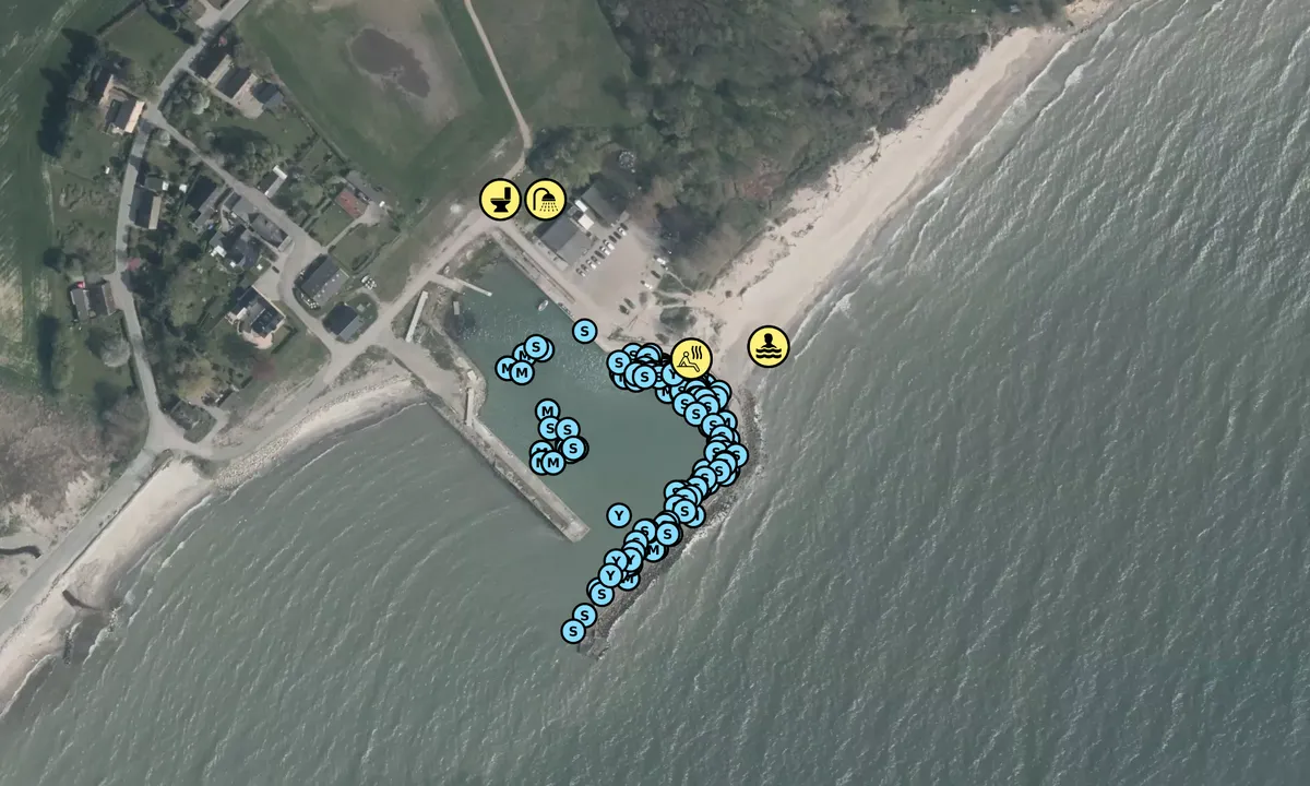 Satelite image of Hesnæs Havn - Stubbekøbing