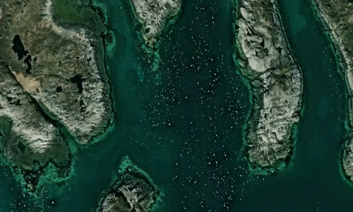 Satelite image of Hestøya