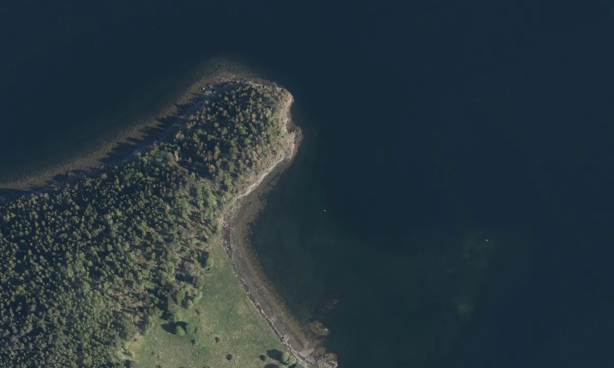 Flyfoto av Hestøya Nord