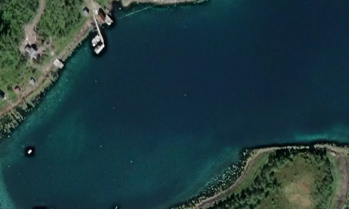 Satelite image of Hestøya - Rinøya