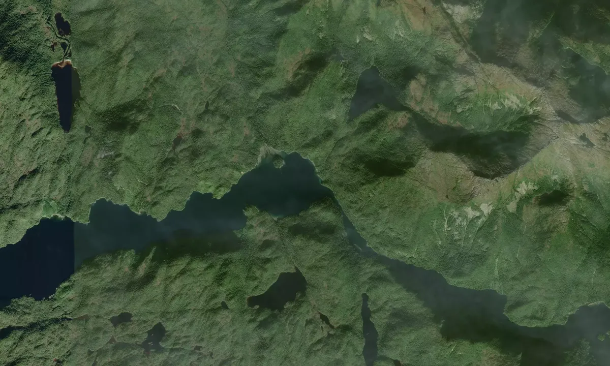 Flyfoto av Hevenor Inlet