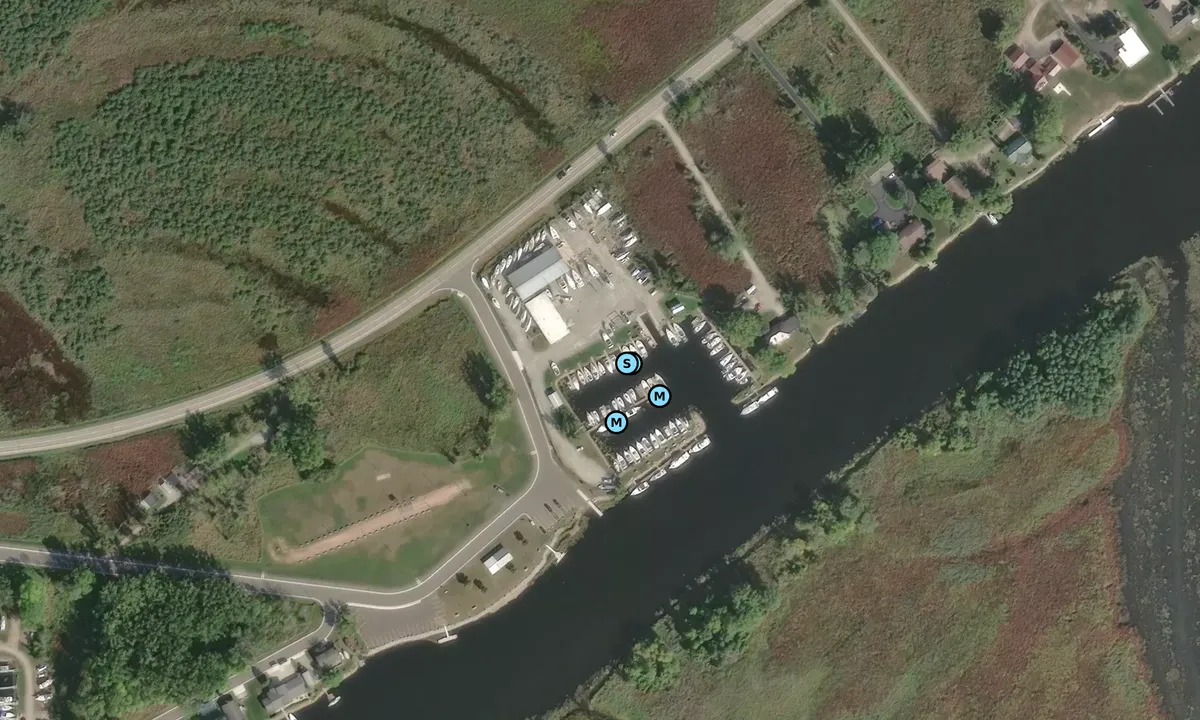 Satelite image of Hi Seas Marina - Oconto