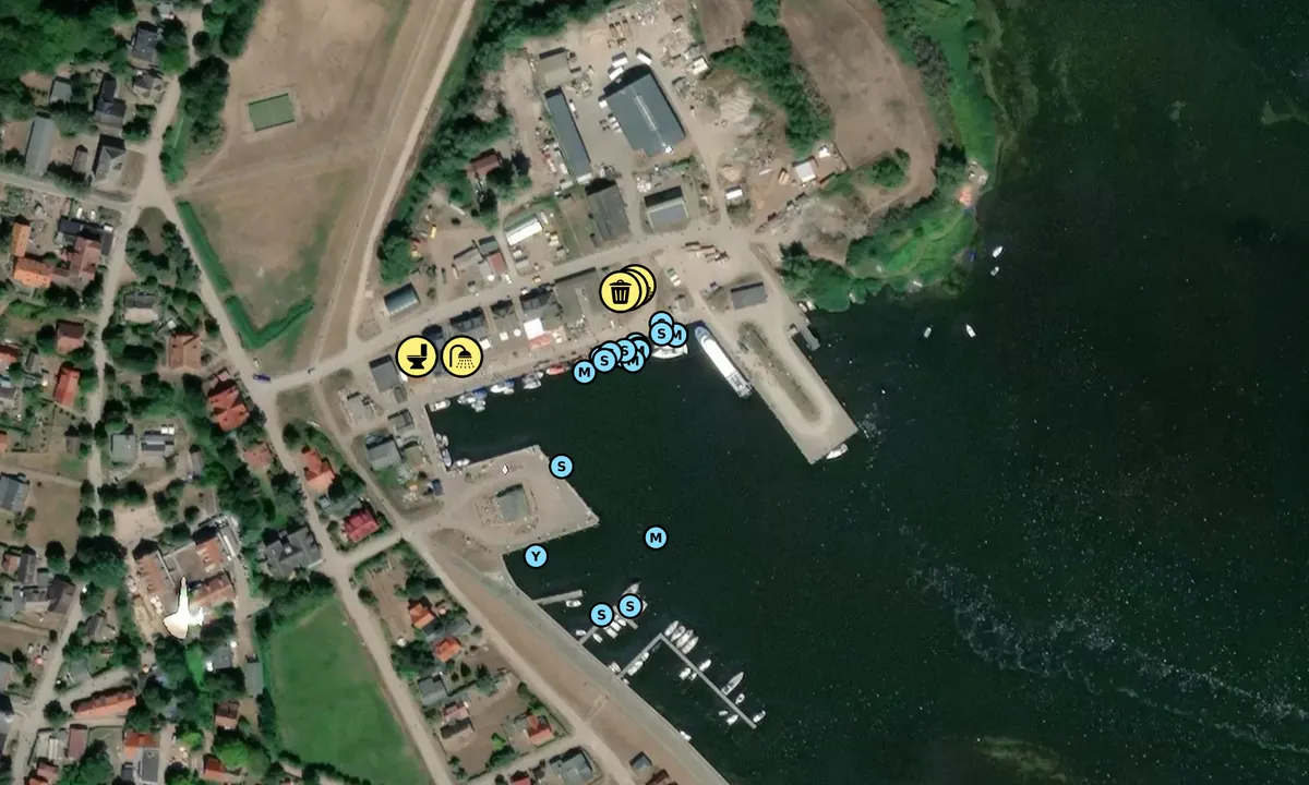 Flyfoto av Hiddensee - Vitte Harbour