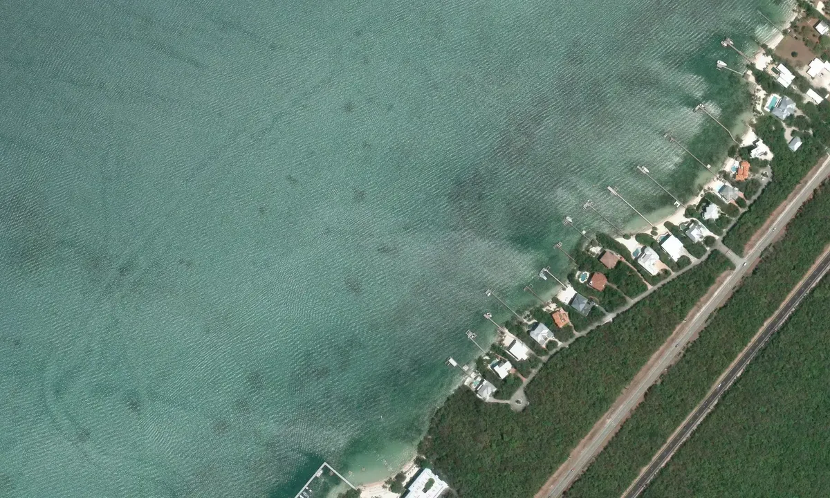 Satelite image of Hilton Beach