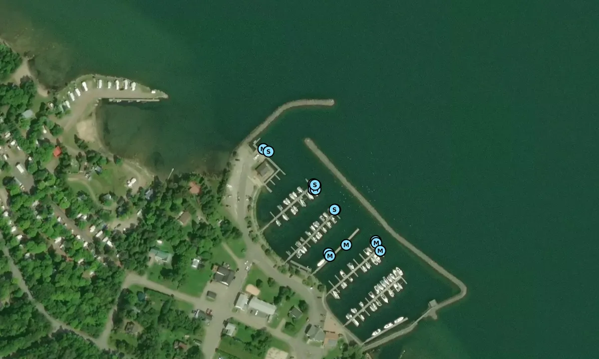 Satelite image of Hilton Beach Marina - Algoma