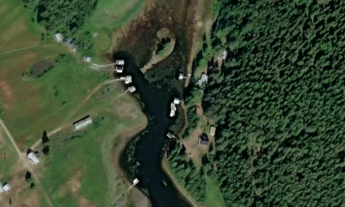 Satelite image of Hindersön - Ostisundet