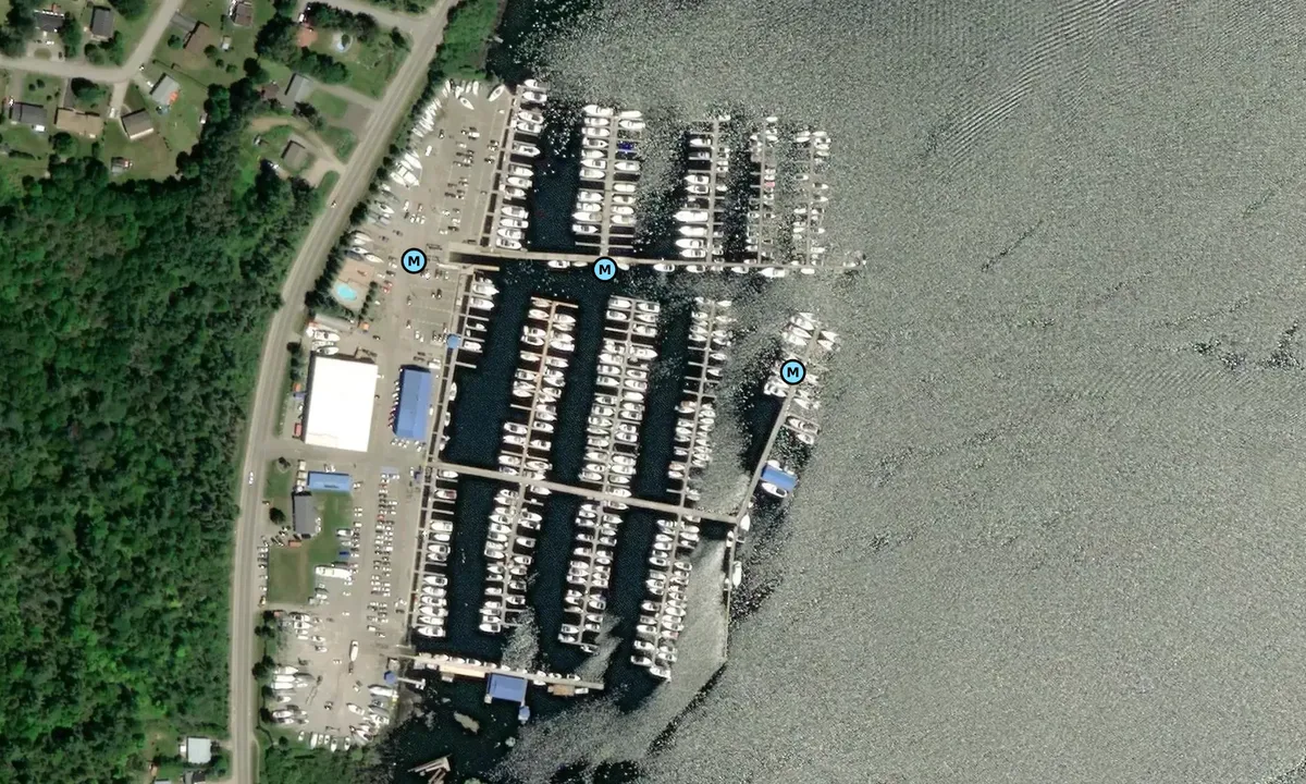 Satelite image of Hindson Marina - Penetanguishene