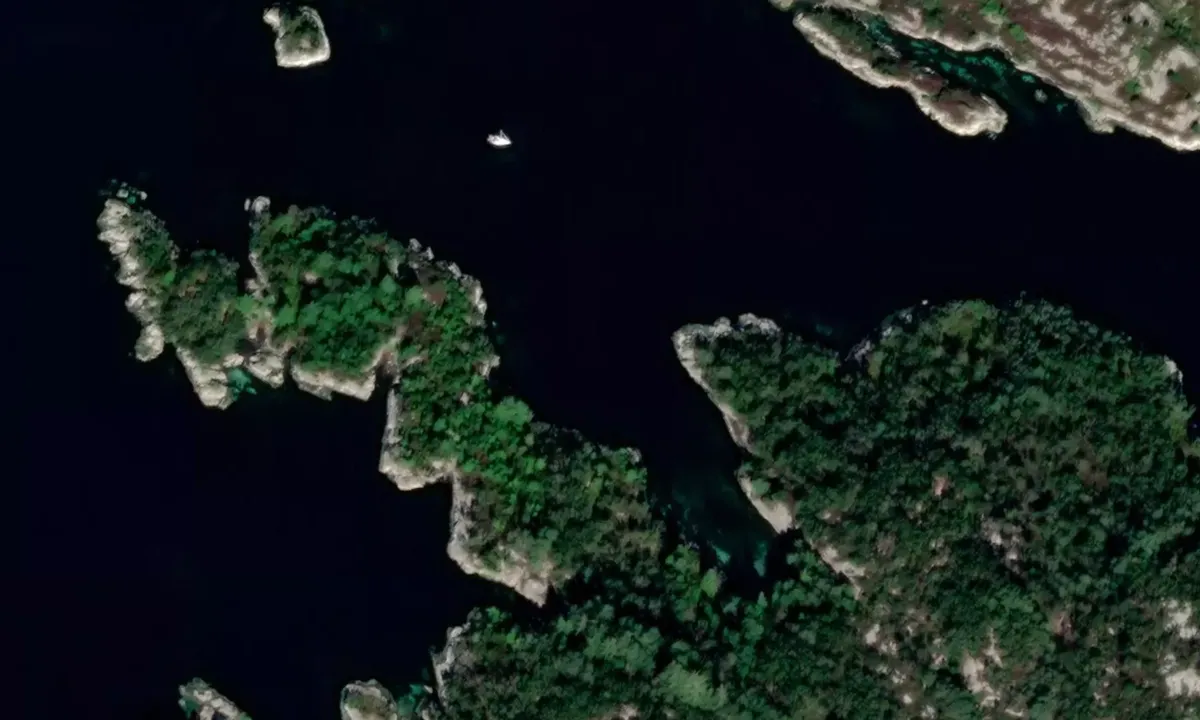 Satelite image of Hisøy Nord