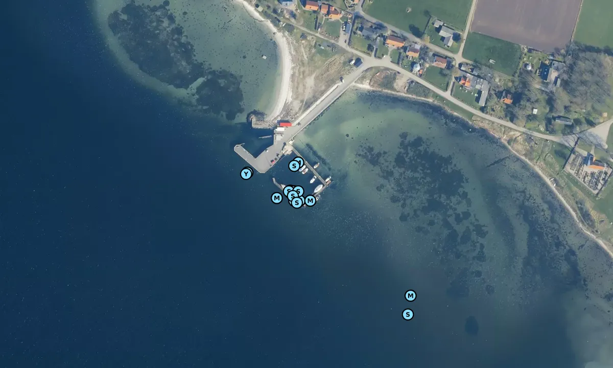 Satelite image of Hjarnø Bro og Hjarnø Bådehavn