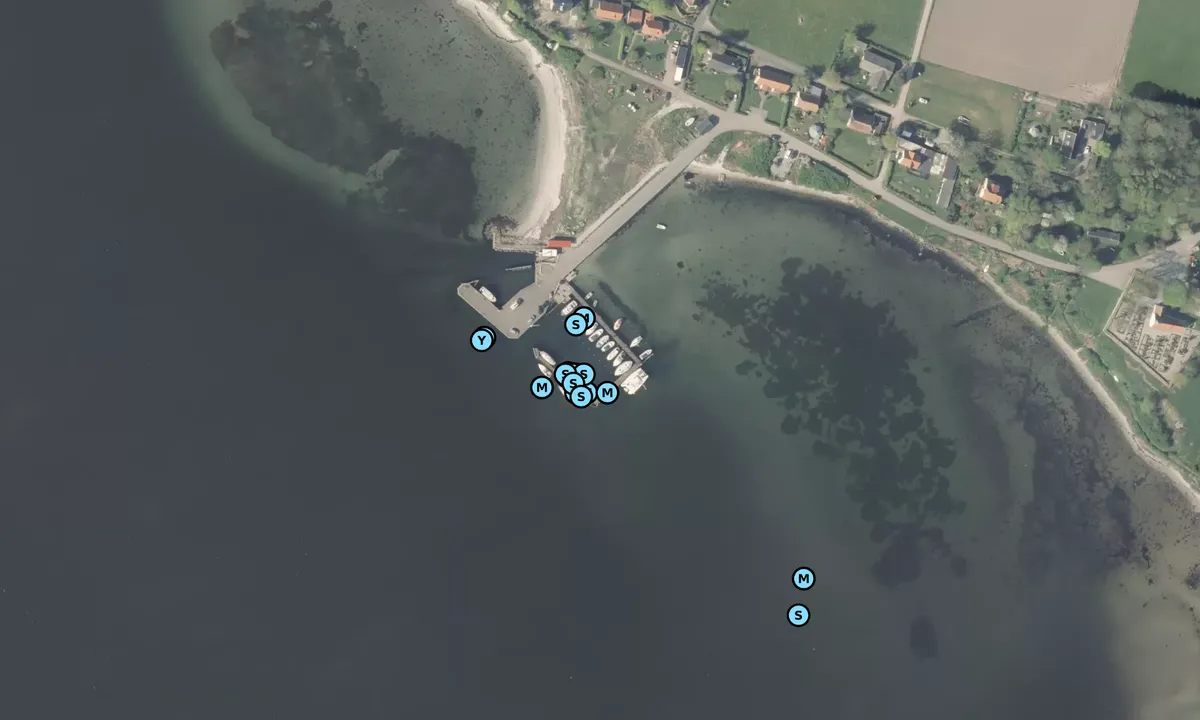 Satelite image of Hjarnø Bro og Hjarnø Bådehavn