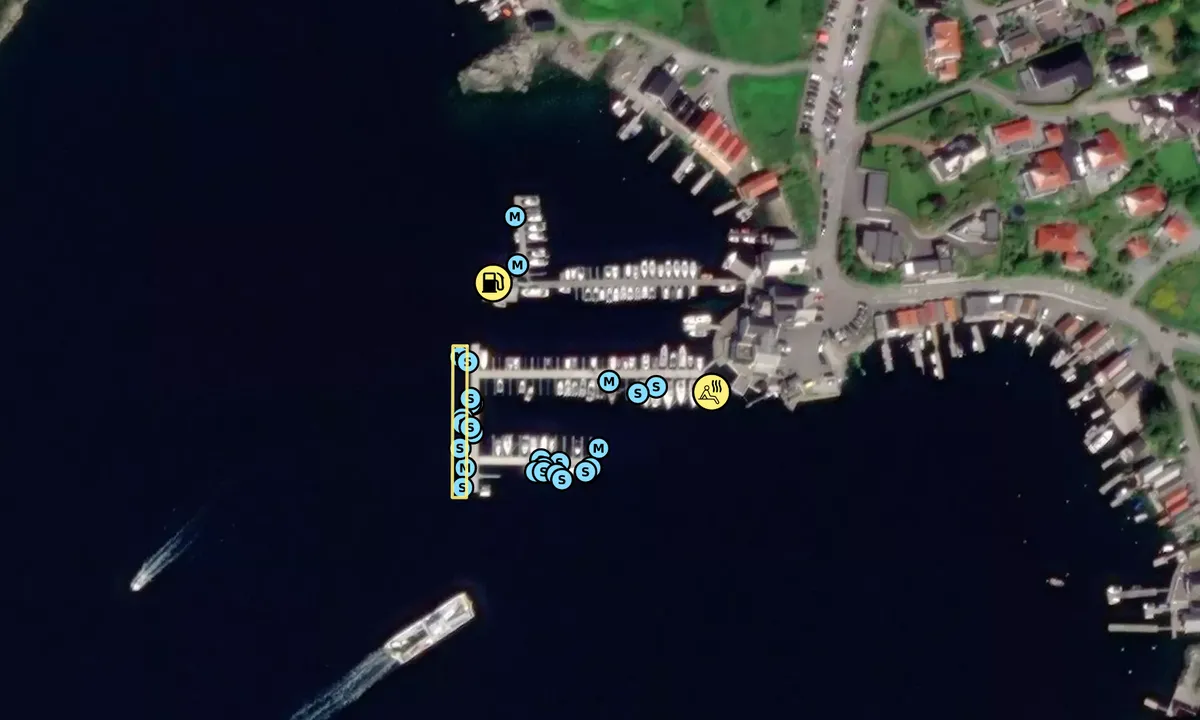 Satelite image of Hjellestad Marina