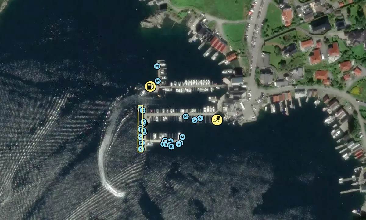 Satelite image of Hjellestad Marina