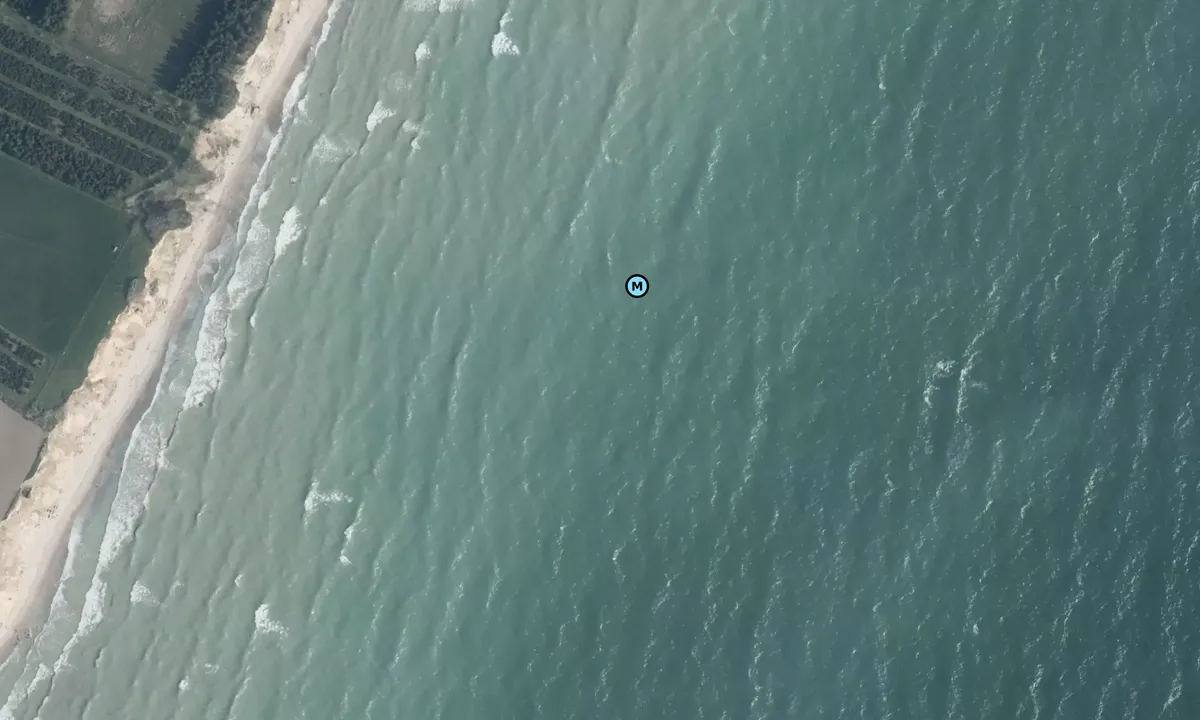 Satelite image of Hjelm bugt